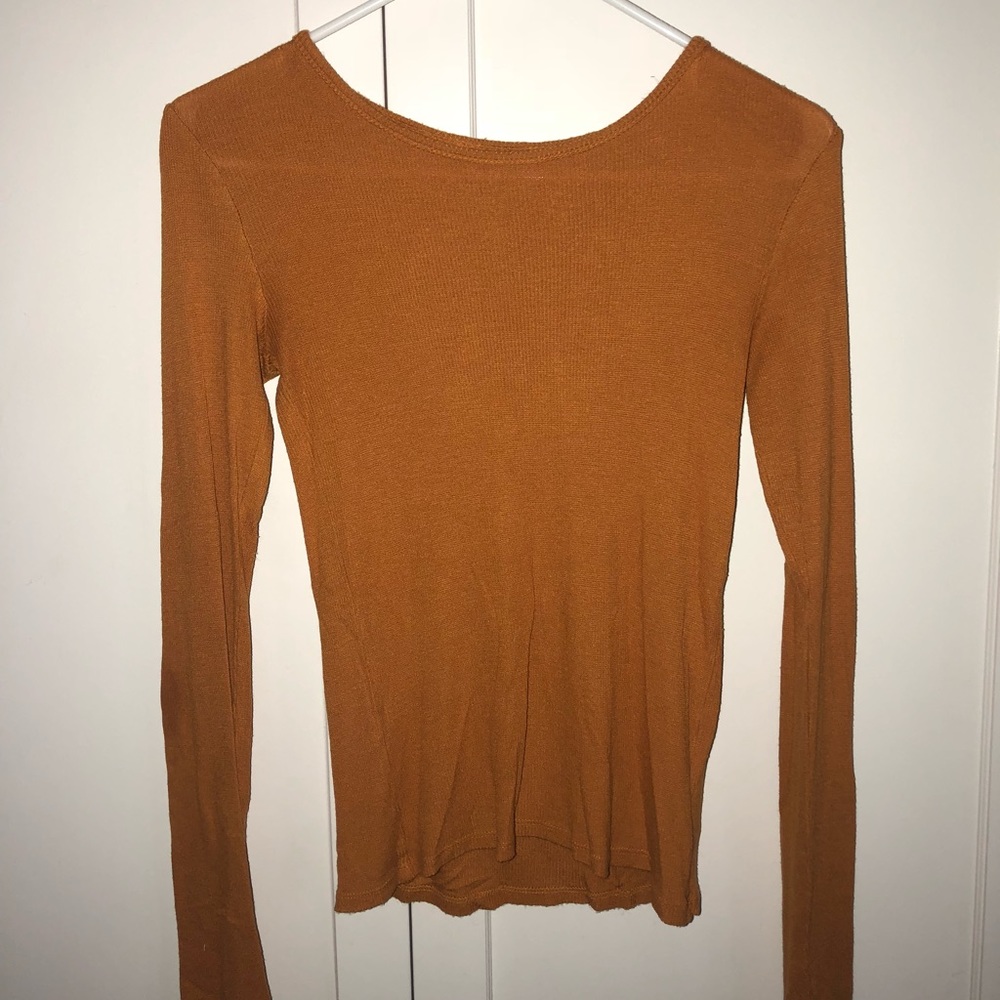 Mustard yellow/orange  long sleeve shirt